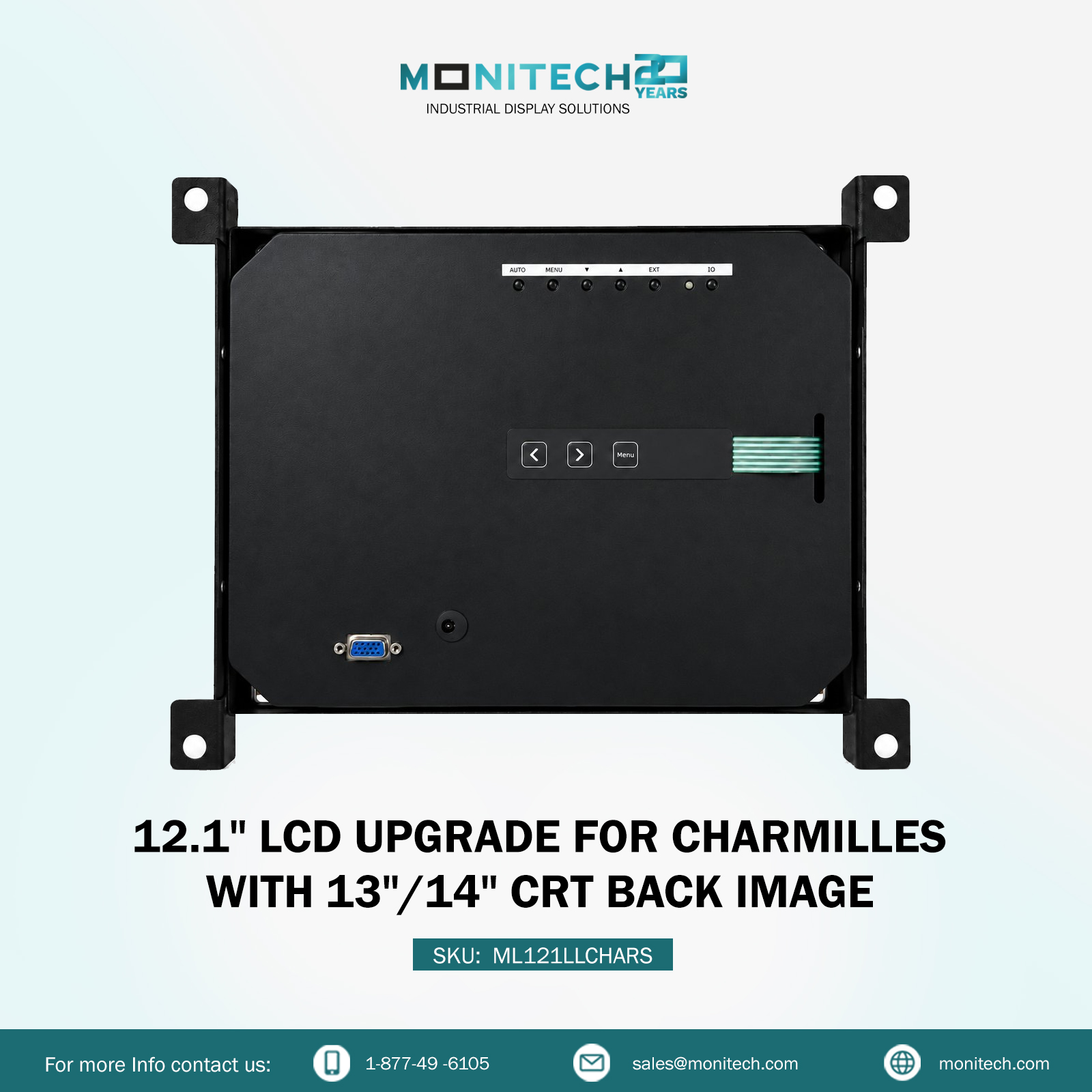Charmilles Roboform 400 LCD Upgrade Kit 4 12 Inch LCD Upgrade for Charmilles - LCD BACK