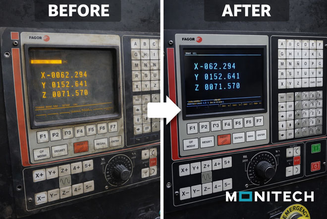 Replace Your Worn Fagor 8025 CRT with Monitech’s LCD Upgrade Kit 2 Fagor-8025-before-and-after
